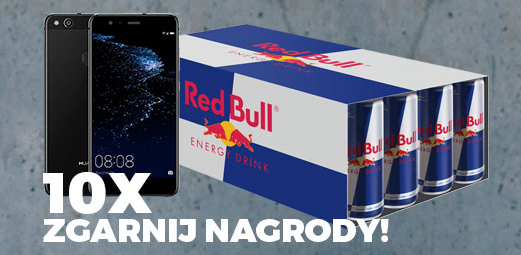 Wygraj smartfon Huawei P10 Lite oraz zgrzewkę napoju Red Bull Konkurs