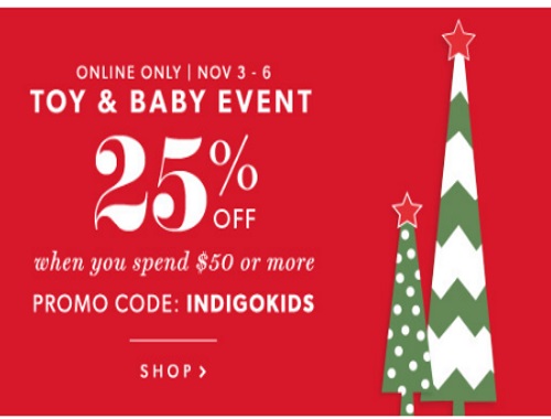 Chapters Indigo 25% off Toy & Baby Event Chapters Indigo 25% off Toy & Baby Event