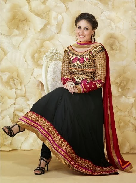 Kareena Kapoor Photos In Designer Ankle Length Anarkali Suits 2014-2015 ...