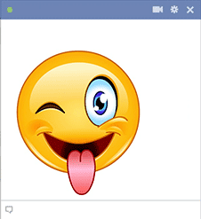 Tongue out - Facebook sticker