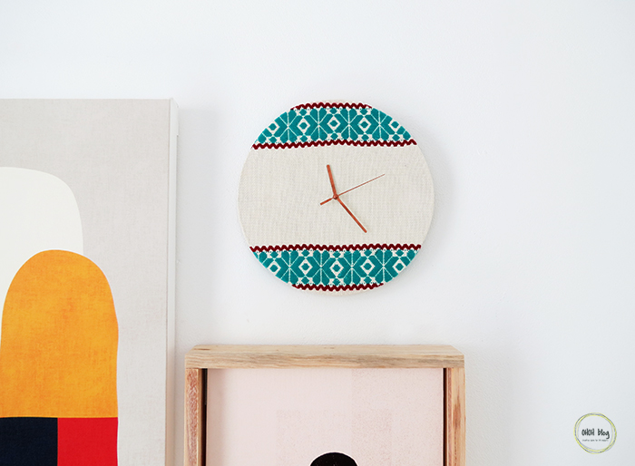 How to make an embroidery clock Ohoh deco