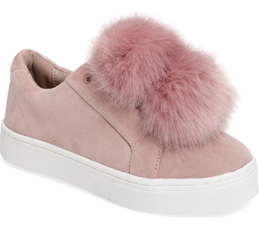 sam edelman leya fur sneaker