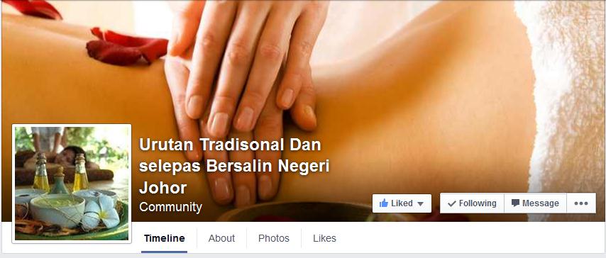 https://www.facebook.com/pages/Urutan-Tradisonal-Dan-selepas-Bersalin-Negeri-Johor/1474743629449942?sk=timeline