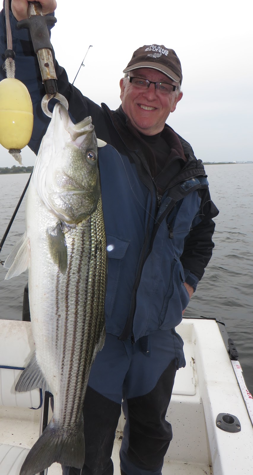 Rhode Island Striped Bass First Outing in Boat; First Keepers from the