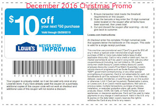 Lowes Home Improvement coupons december