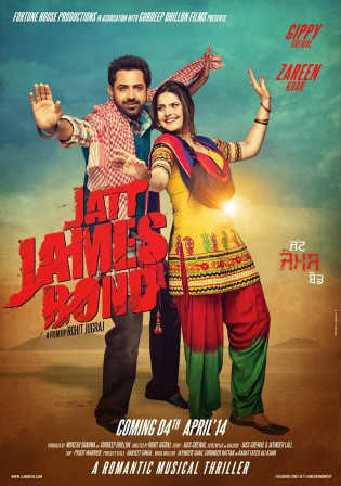 Jatt James Bond 2014 HDRip 1Gb UCNUT Hindi Dual Audio 720p