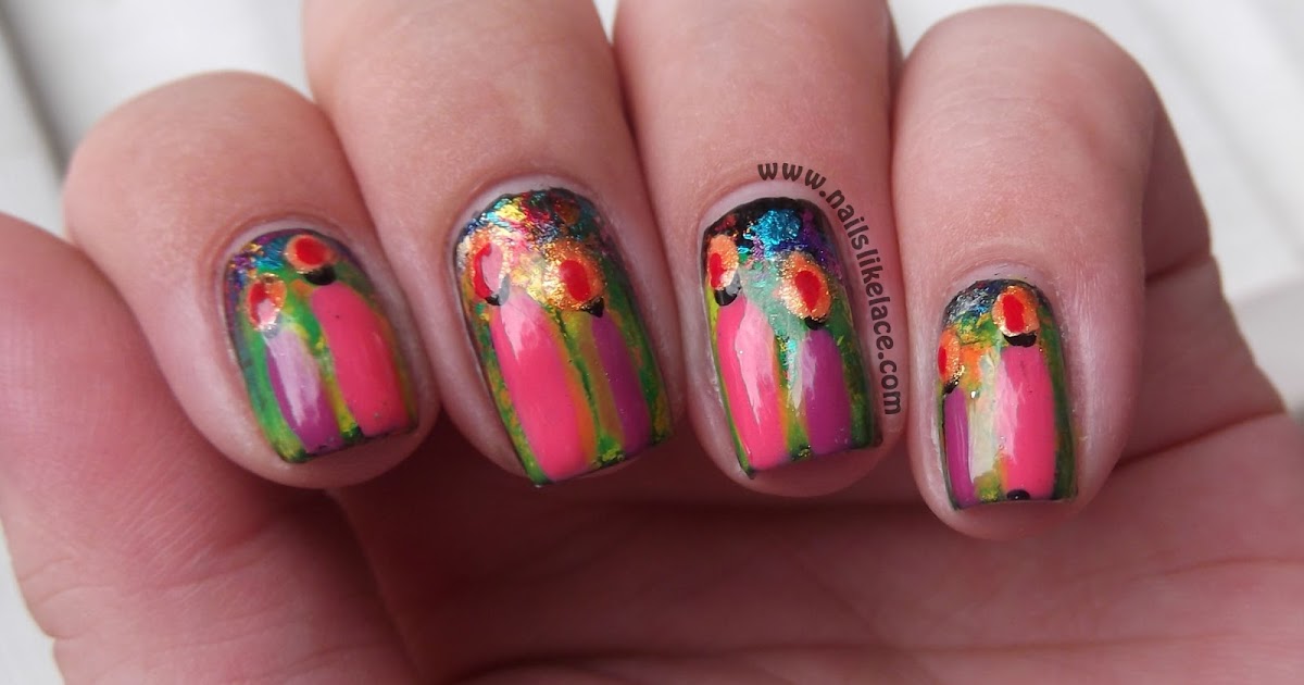 NailsLikeLace: Birthday Candles on Foiled Nails
