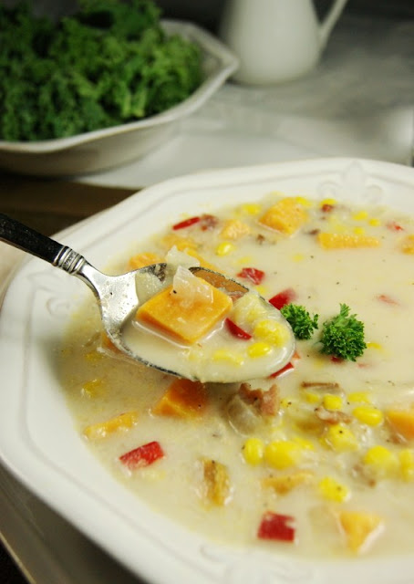 Chipotle Sweet Potato Chowder | The Kitchen is My Playground