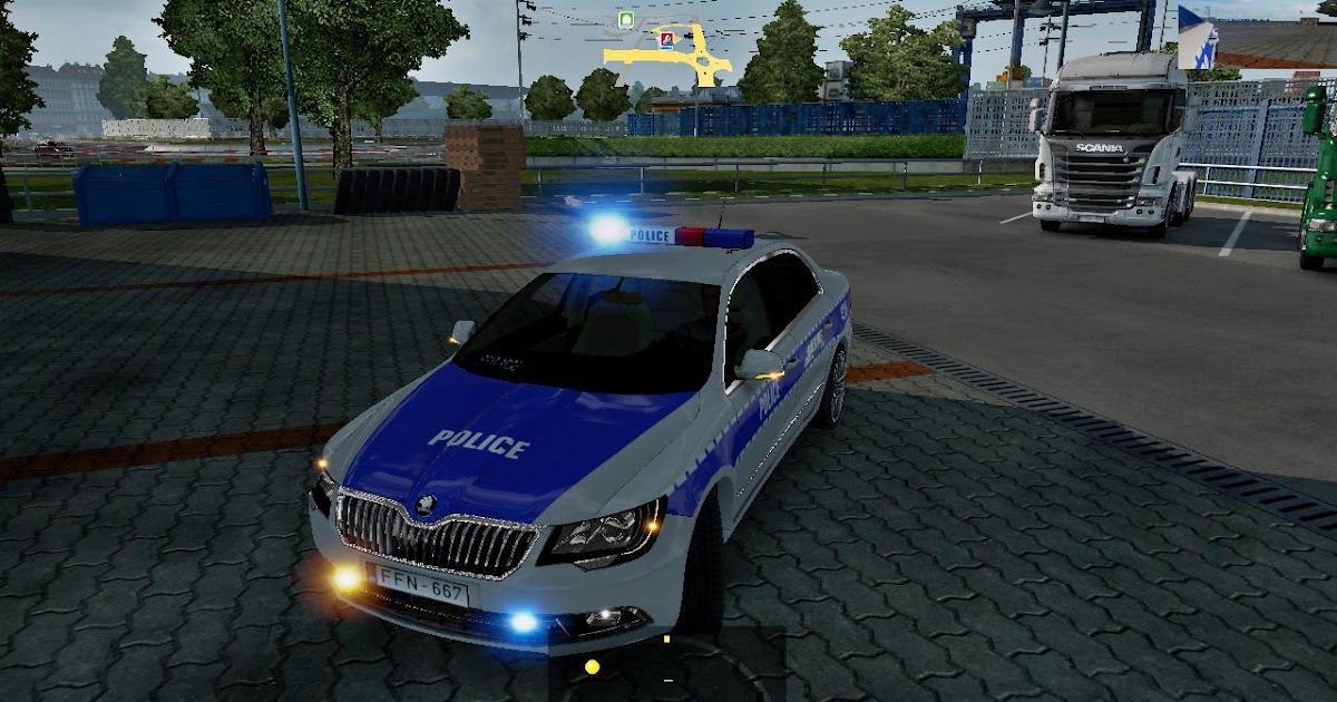 ETS 2 Skoda Süper Araba Modu (1.36) İndir