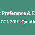 SSC CGL 2017 Post Preference Guide and FAQs