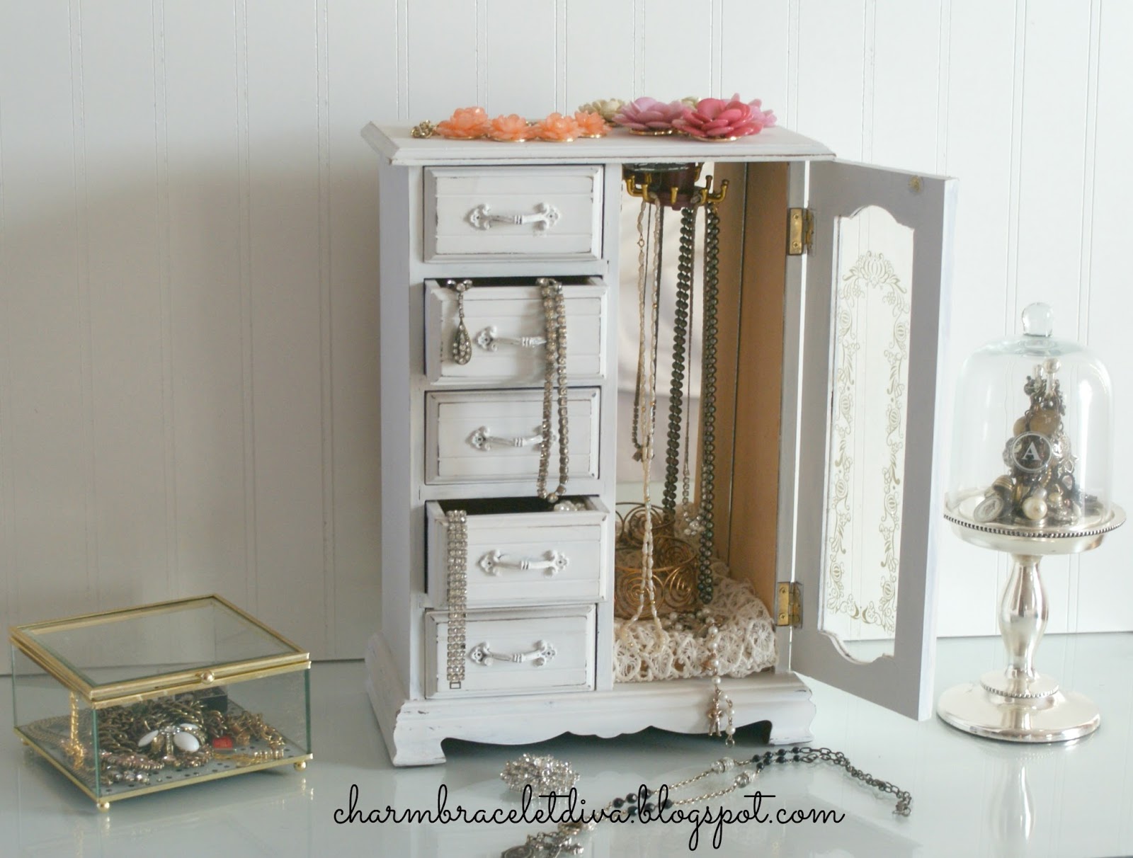 Our Hopeful Home Vintage Jewelry Armoire Upcycle with Dixie Belle