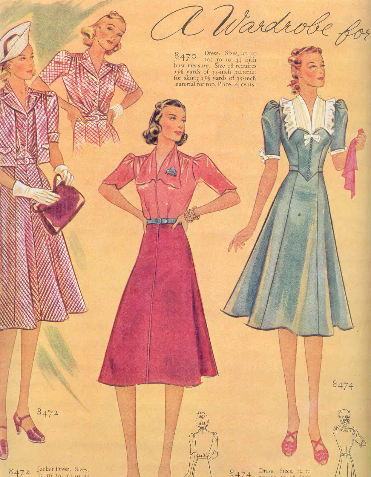 gold country girls: Vintage 1930's Fashions