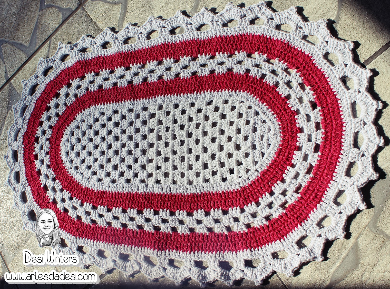 Tapete Oval Simples de Crochê -> Tapete Para Banheiro Croche Simples Tapete Oval Simples de Crochê -> Tapete Para Banheiro Croche Simples