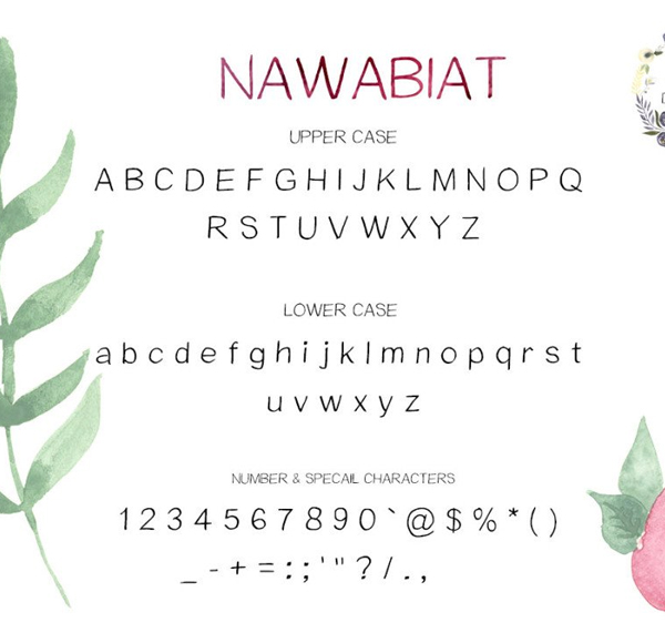 Nawabiat Handwriting Free Font Download Font Terbaru 2018 - Nawabiat Handwriting Free Font