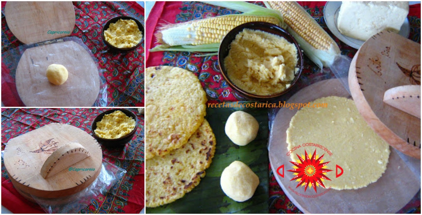 Cocina Costarricense tortillas de queso