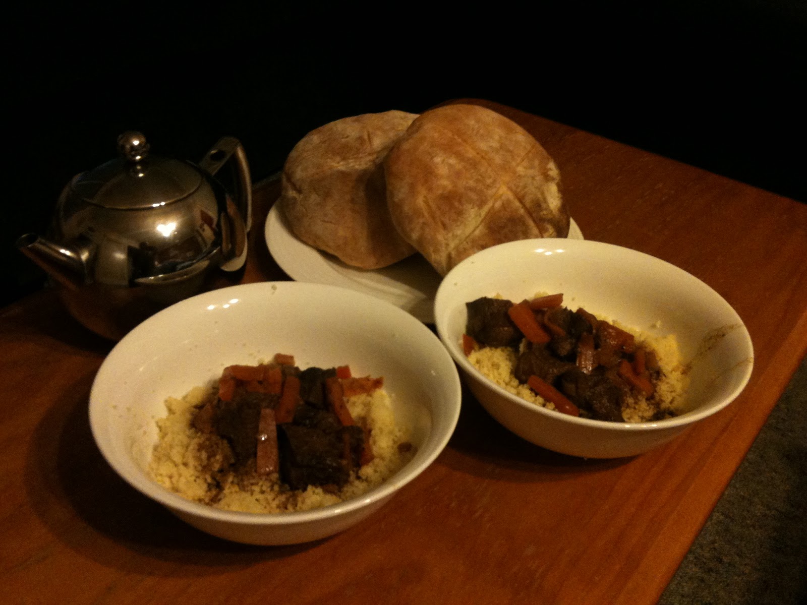 World Food Challenge Morocco Tagine, bread and tea