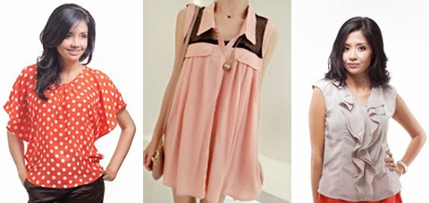 baju blus kain sifon untuk orang gemuk baju blus kain sifon gemuk