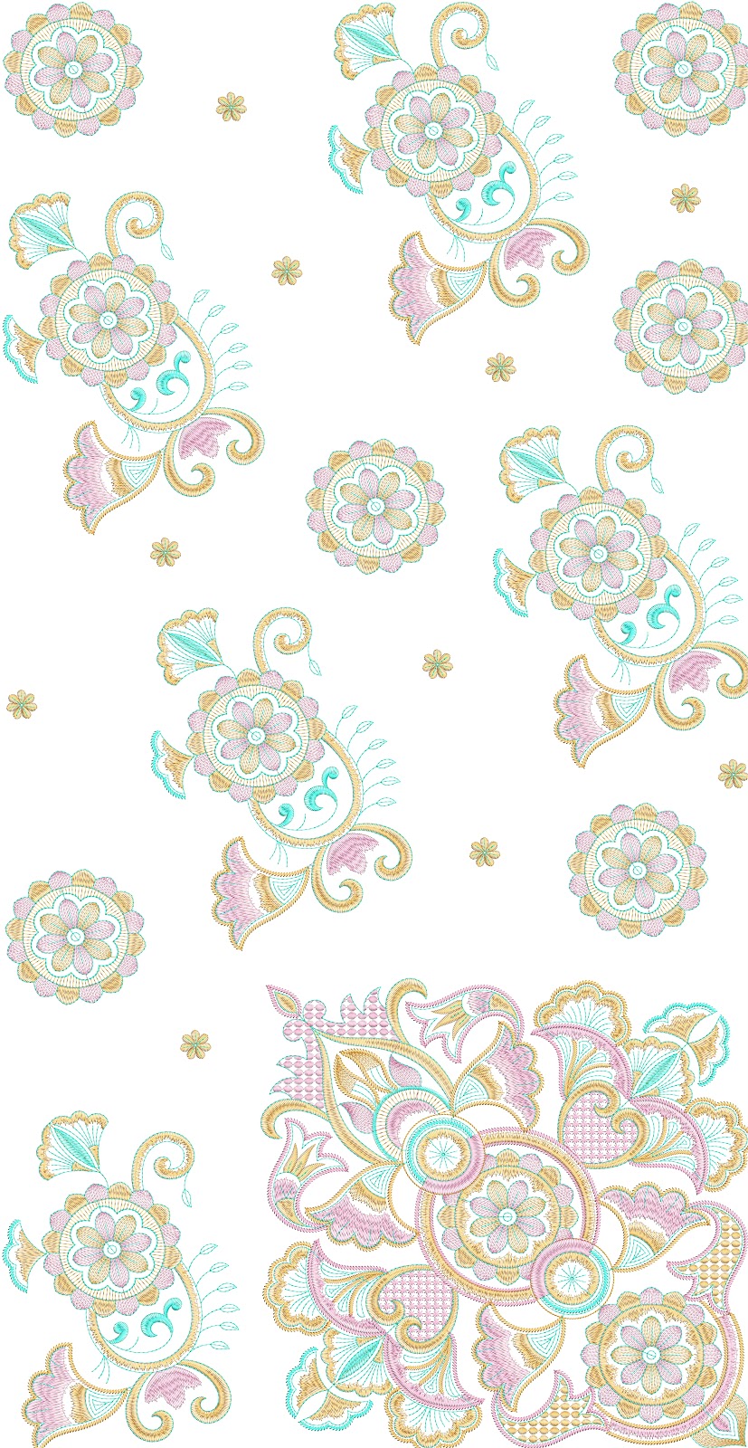 EmbDesignTube: Indian Traditional Saree Embroidery Design