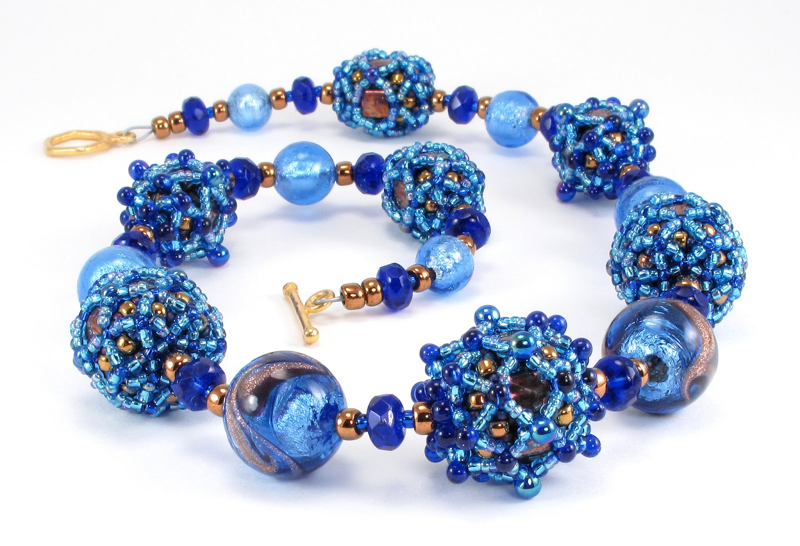 Bead Origami: Beaded Beads and Lampwork Beads, Finale!