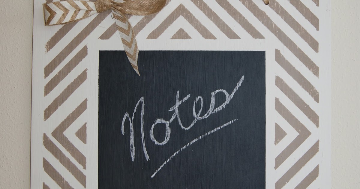 The Life of a Craft Crazed Mom Chalkboard Note Board