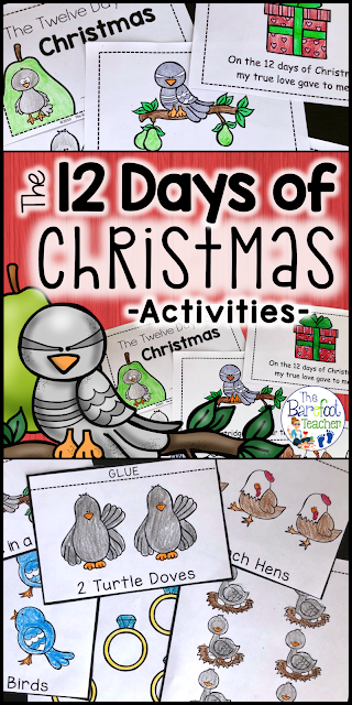 Celebrate the 12 Days of Christmas with a flip book and emergent reader for your Preschool, Kindergarten, or First grade kids! The duo pack is a perfect addition to the other activities, crafts, and lessons you have planned this holiday for your students. 