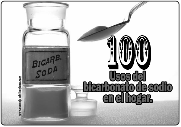 listado con 100 utilidades del bicarbonato de sosa
