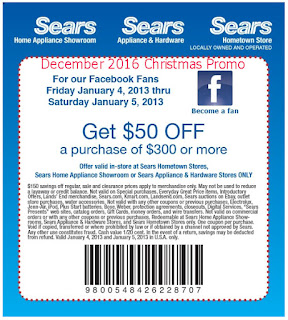 Sears coupons for december 2016
