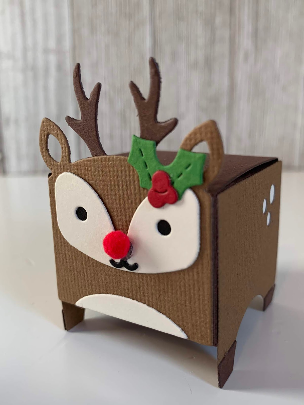 Reindeer boxes Let's Make A Card!: Rudolph The Red Nosed Reindeer