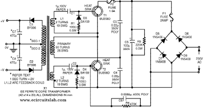 Simple Switch Mode Power Supply | Electronic Circuits Diagram