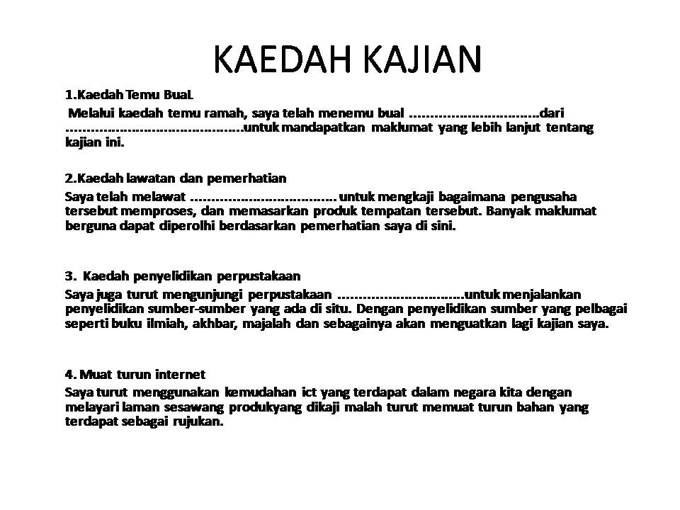 Kaedah Kajian Folio Sejarah Tingkatan 3