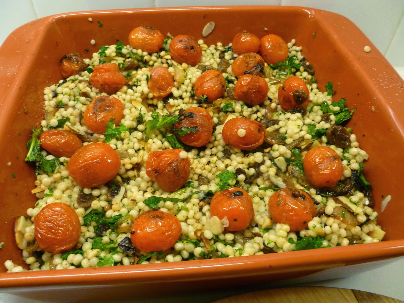 Lindaraxa Ottolenghi...Couscous With Grilled Cherry Tomatoes And Fresh