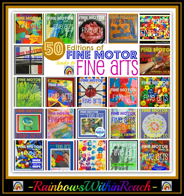 photo of: 50 Editions of Fine Motor Meets Fine Arts at RainbowsWithinReach