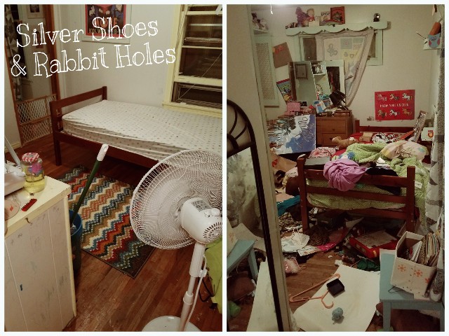 Clearing out the girls' rooms for a redo // Silver Shoes & Rabbit Holes