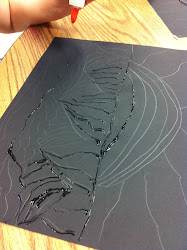 ted harrison landscape chalk grade easy 3rd pastels paper drawing using