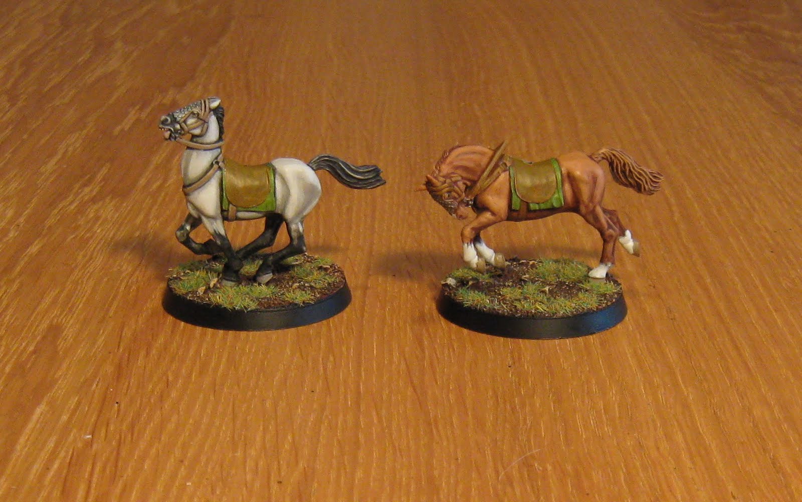 Kevin's Miniatures & Hobby Table Tutorial Painting Horses, 28mm