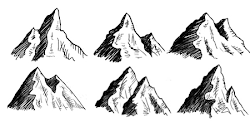mountain mountains texture face map drawn hand maps dragons above abound empty examples features compare additional decorate