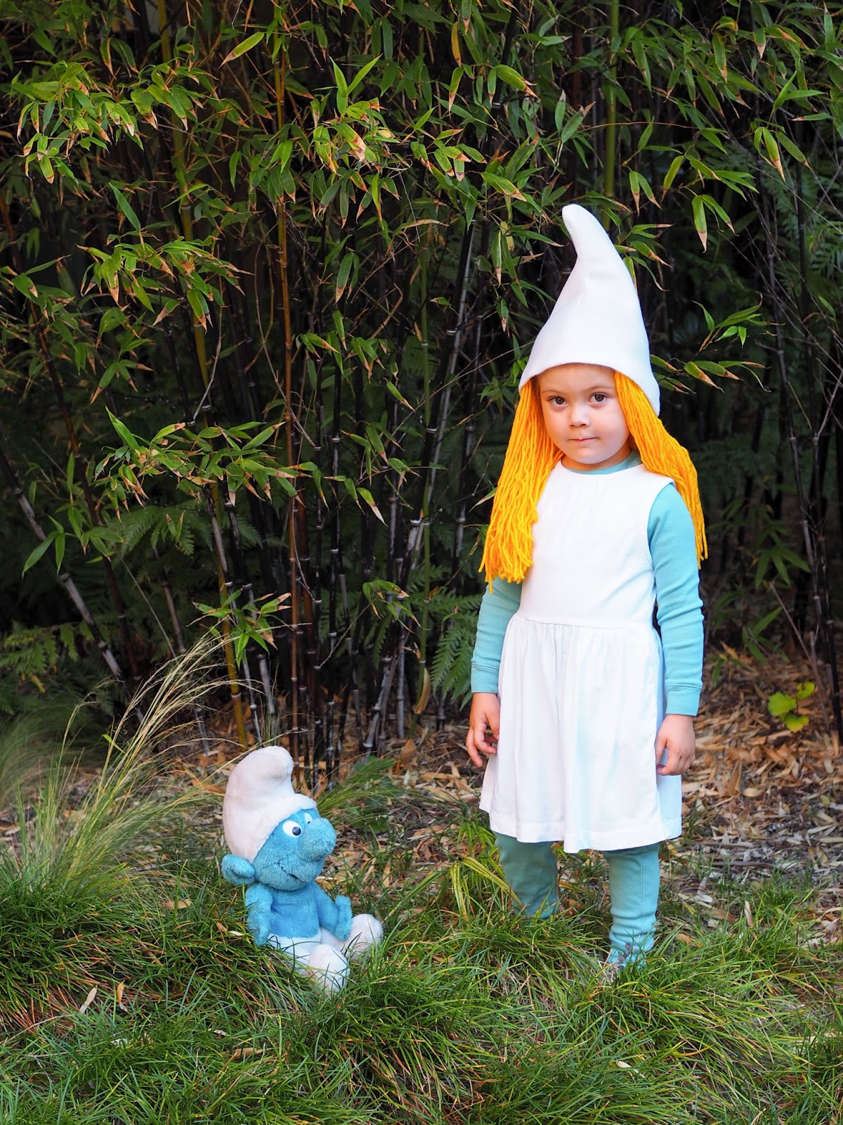 Little Hiccups Last Minute Halloween Diy Smurf Costume
