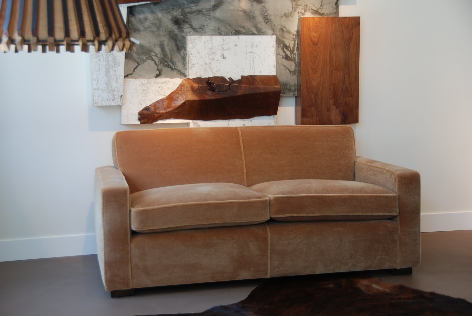 Pollins of Napa Custom mohair sofa