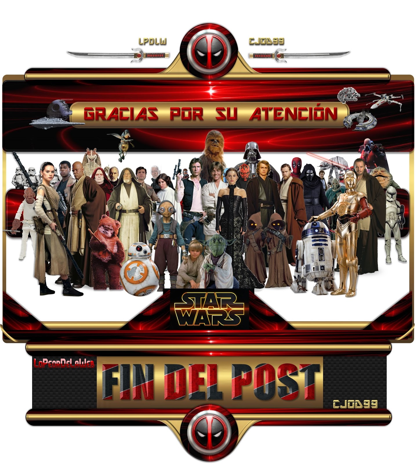 Megapost Saga Star Wars Completa 1-7 1080p Latino