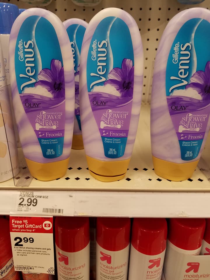 Target Venus Moisturizing Shave Cream Just 1.24 (Save 1.75!)