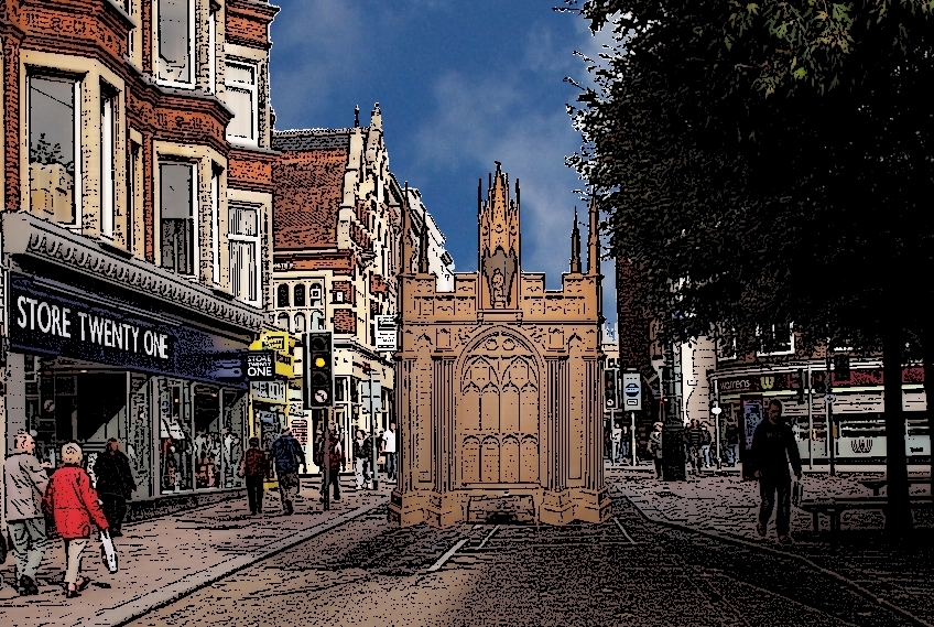 Demolition Exeter The Great Conduit, High Street