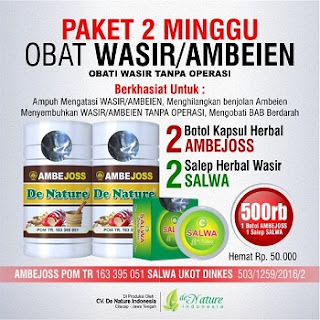 obat wasir de nature paket 2