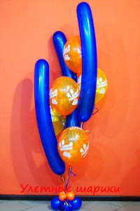 букет из воздушных шаров на день рождения