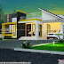 One floor contemporary style 3 BHK home plan