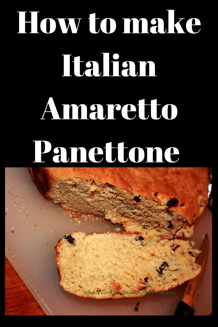 This is how to make Italian Panettone with Amaretto rising then will be brushed with beaten egg wash before baking then baked to perfection with raisins