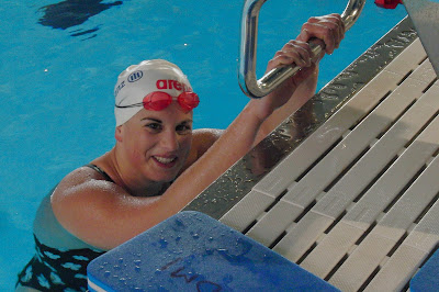 La paralímpica Amaya Alonso, durante la sesión