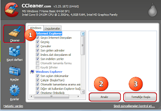 CCleaner 1 Nolu Seçenek 