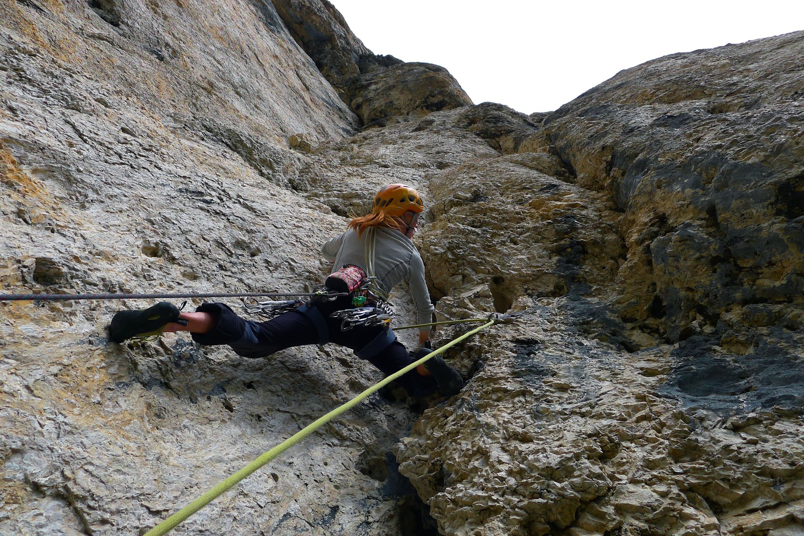 Nastja Davidova Dolomites and Trad climbing international meeting 2012