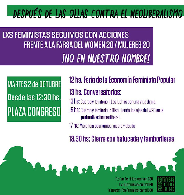 No al G20 - No en nuestro nombre