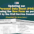 Updating our Personal Data Sheet (PDS)